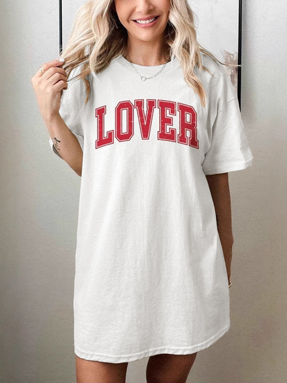 Lover Tee Round Neck Half Sleeve T-Shirt