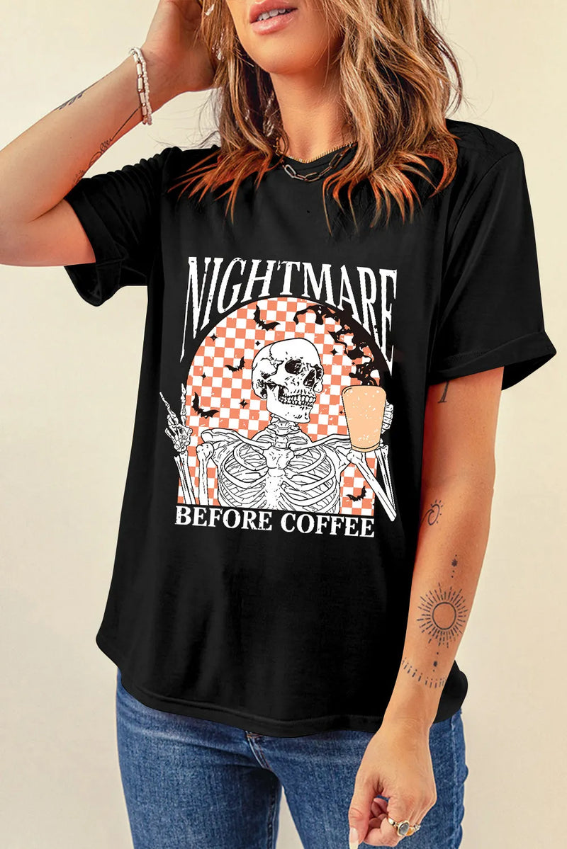 Nightmare Graphic Short Sleeve T-Shirt