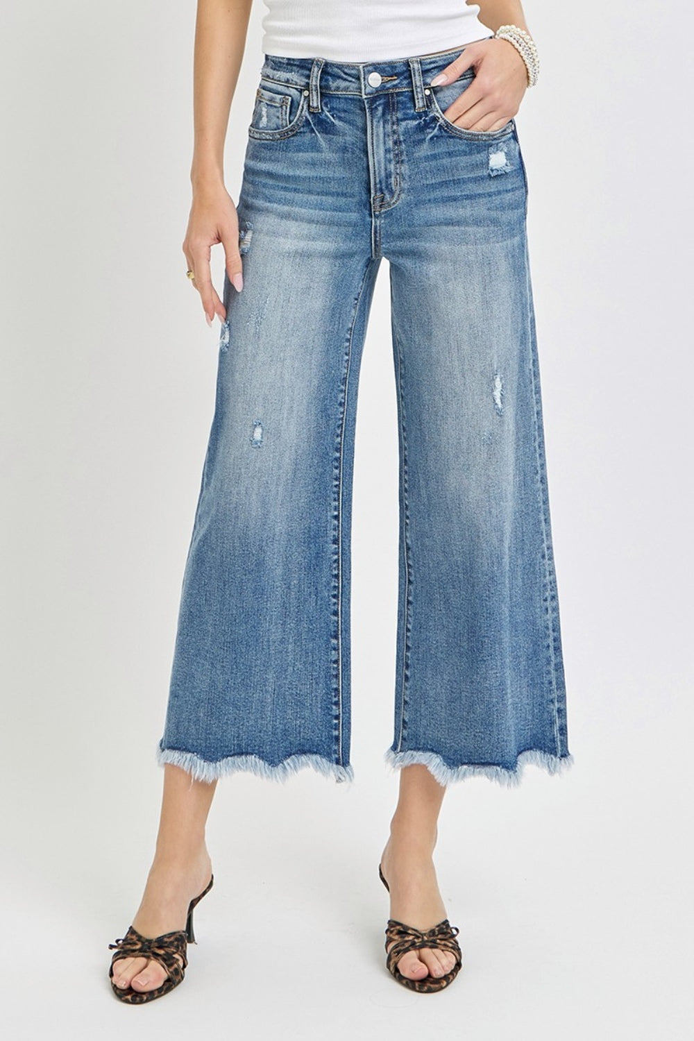 Julia Risen High Rise Cropped Flare Jeans