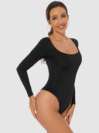 Scoop Neck Long Sleeve Bodysuit