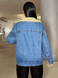 Victoria Snap Down Long Sleeve Denim Jacket