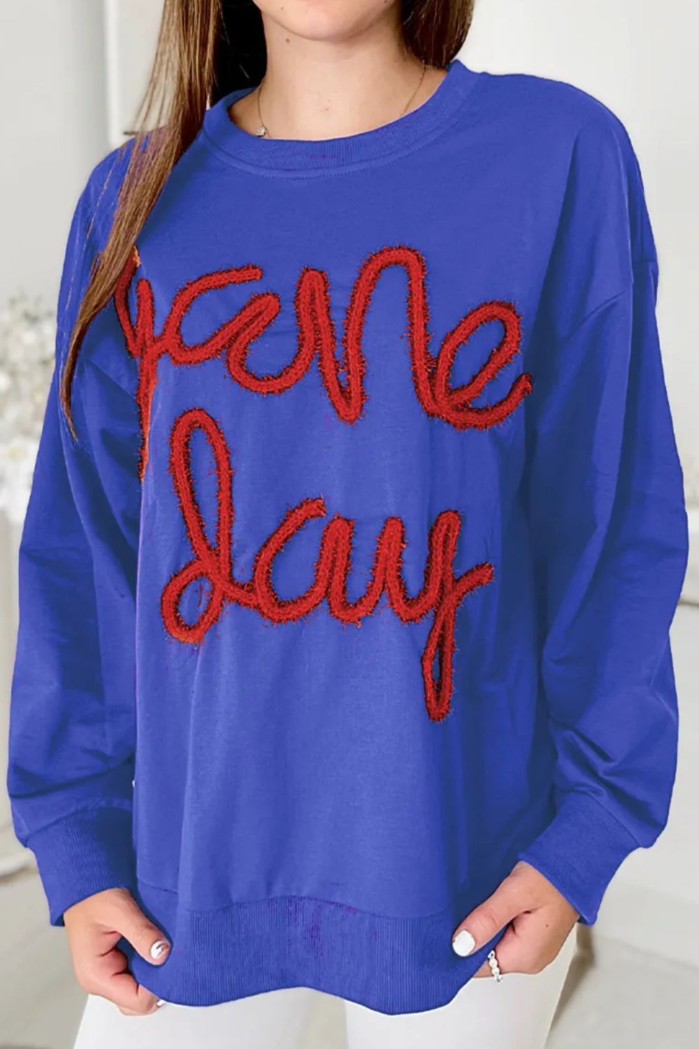 Game Day Sweatshirt In Multi Colors