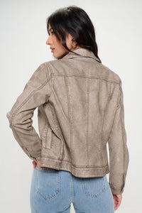 Neve Vegan Leather Jacket