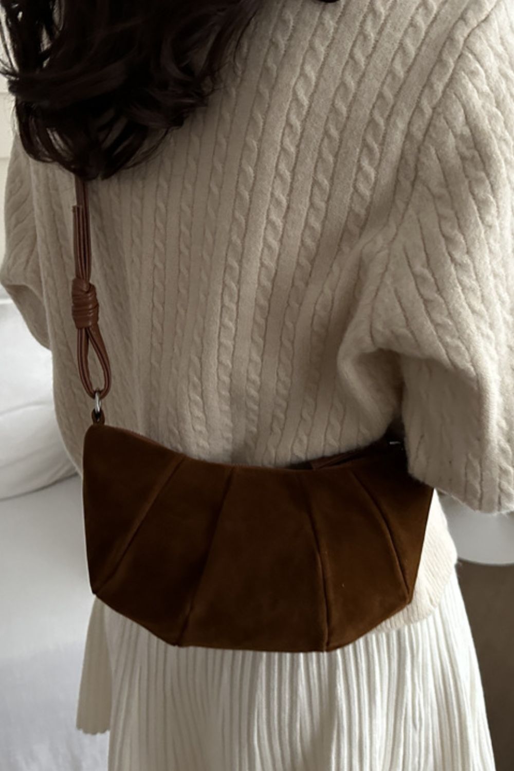 Remi Suede Shoulder Bag