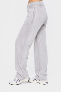 Elastic Waist Fleece Pants with Pockets