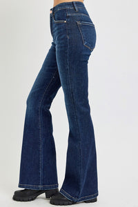 Elia High Rise Flare Jeans with Pockets