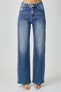 High Waist Jeans with Pockets