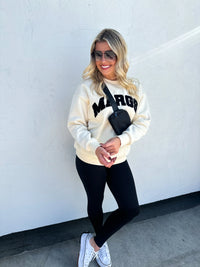 PREORDER: Margs Sherpa Letter Sweatshirt