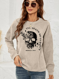 Till Death Do Us Party Graphic Sweatshirt In Multi Colors