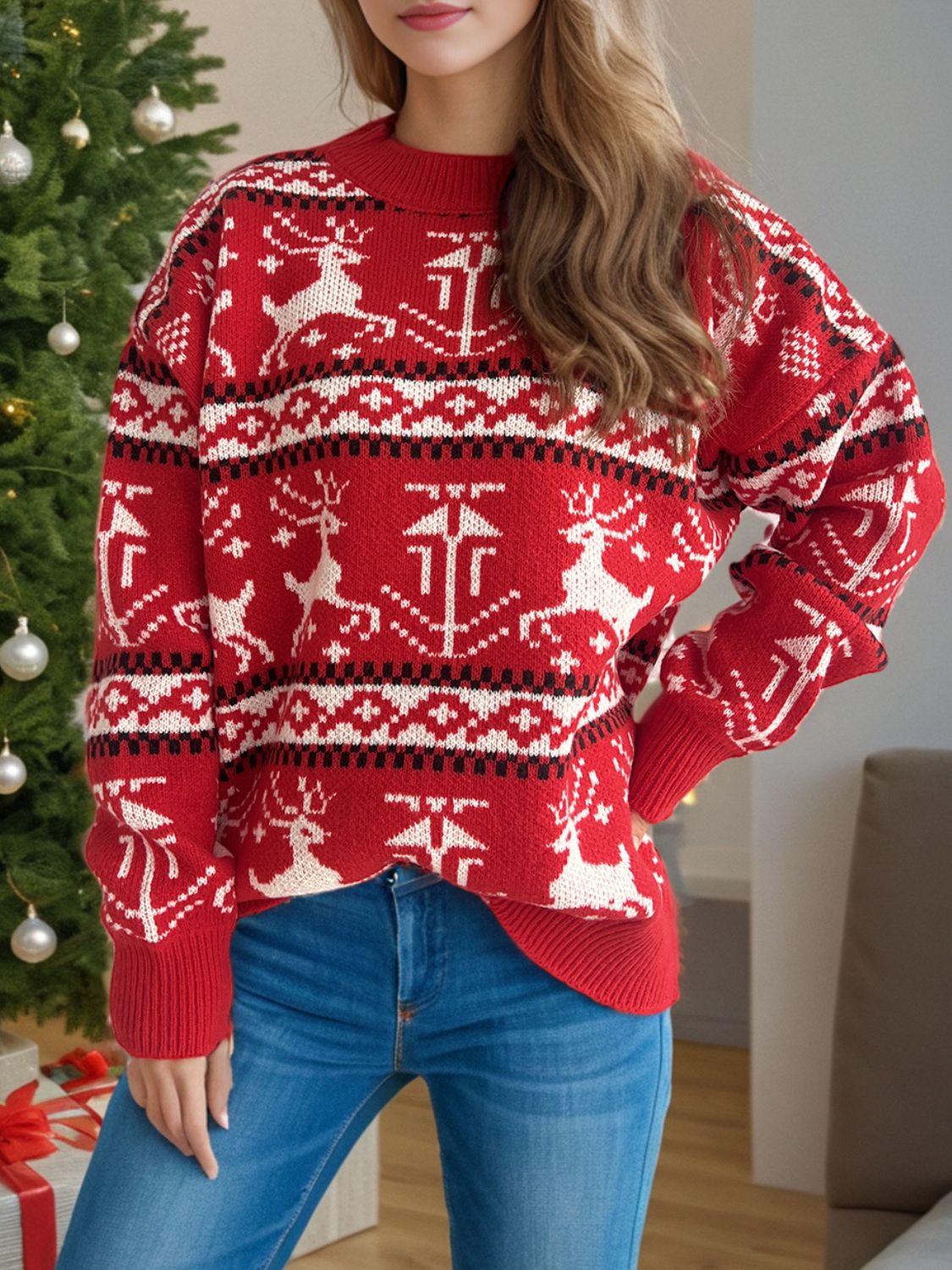 Christmas Round Neck Sweater