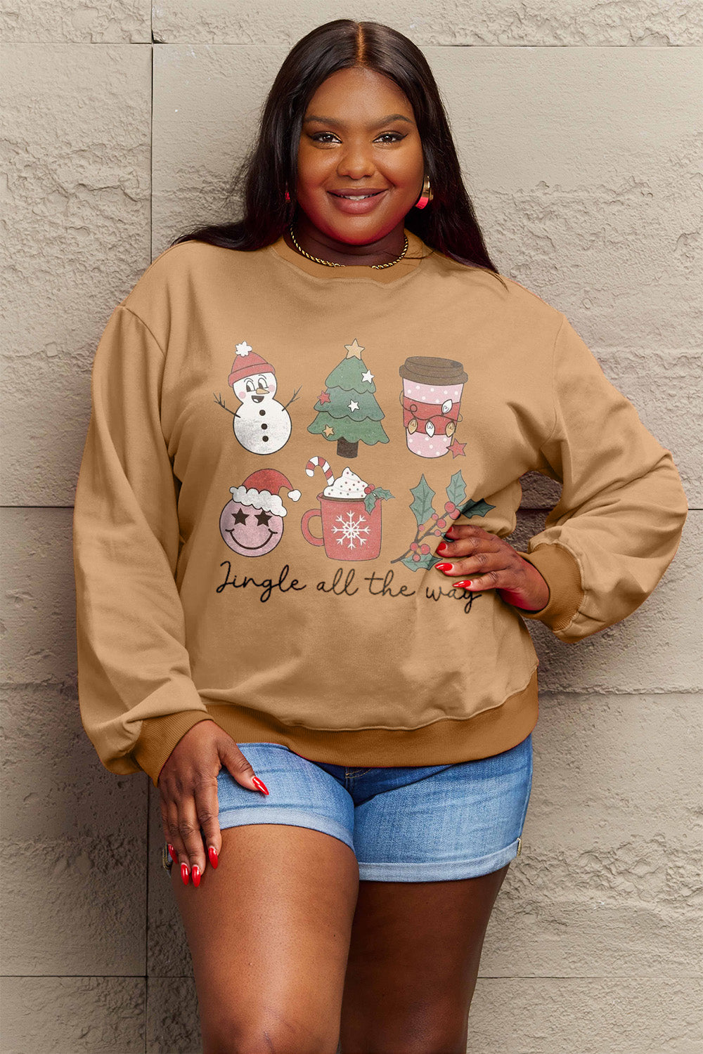 Jingle All The Way Sweatshirt In Multi Colors