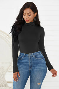 Zara Long Sleeve Turtleneck Bodysuit In 12 Colors