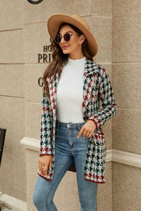 Vivienne Lapel Collar Cardigan with Pockets In Multi Colors