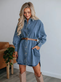 Juniper Button Up Denim Dress