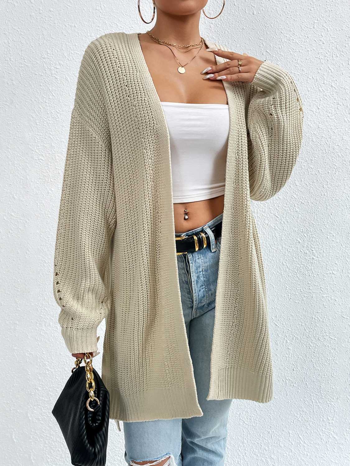 Liliana Shoulder Slit Cardigan