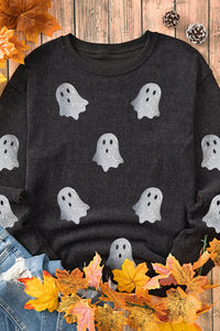 Glitter Ghost Sweatshirt In Multi Colors