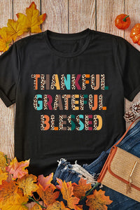 Thankful Grateful Blessed Graphic Tee