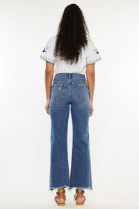 Palmer High Rise Slim Wide Leg Jeans