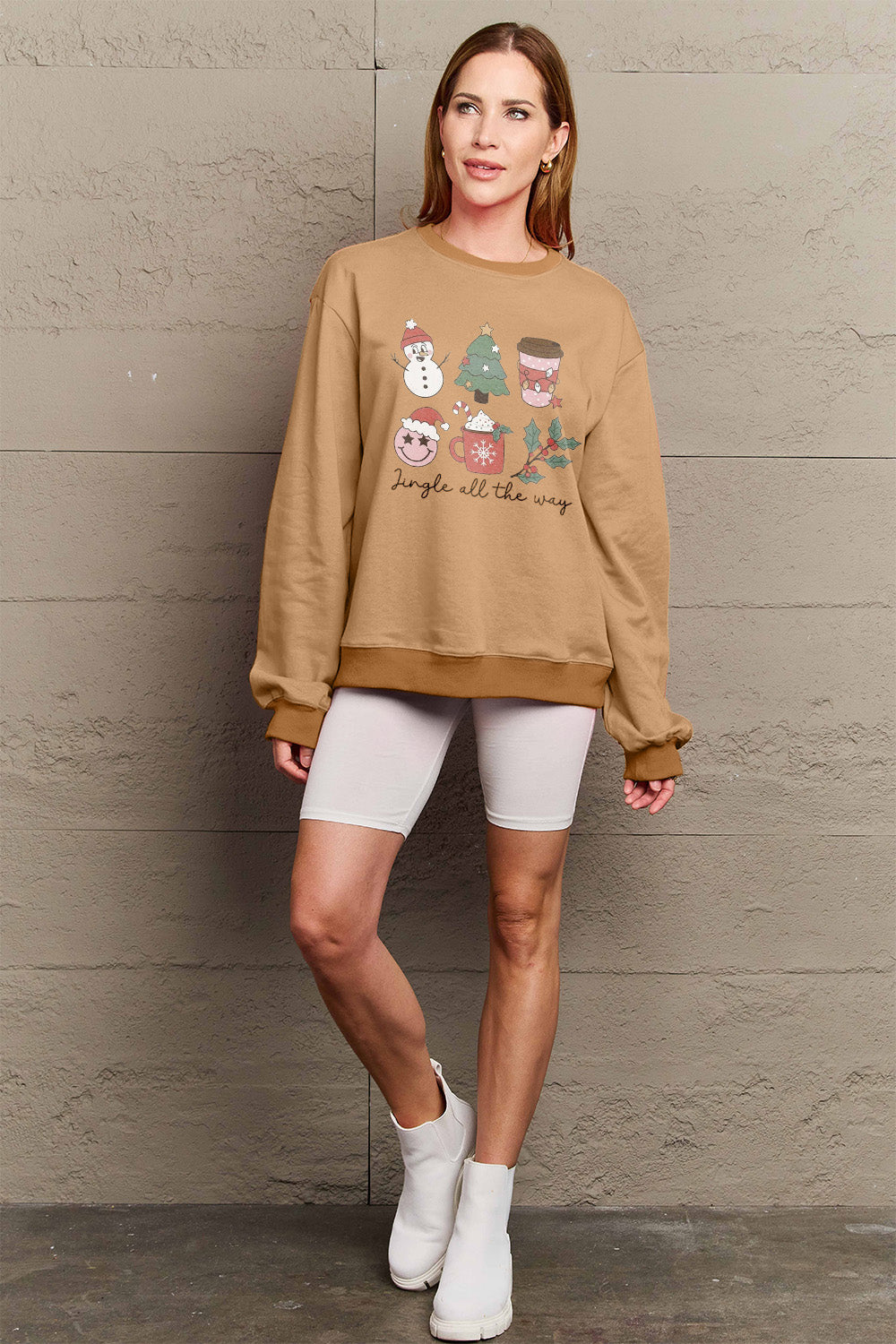 Jingle All The Way Sweatshirt In Multi Colors