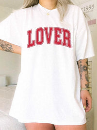 Lover Tee Round Neck Half Sleeve T-Shirt