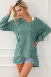 Kailee Exposed Seam Zip Sweatshirt