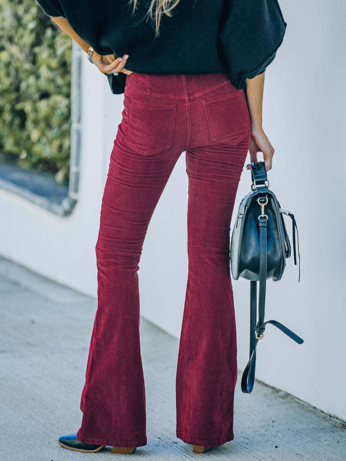 Annie High Waist Bootcut Pants In Multi Colors