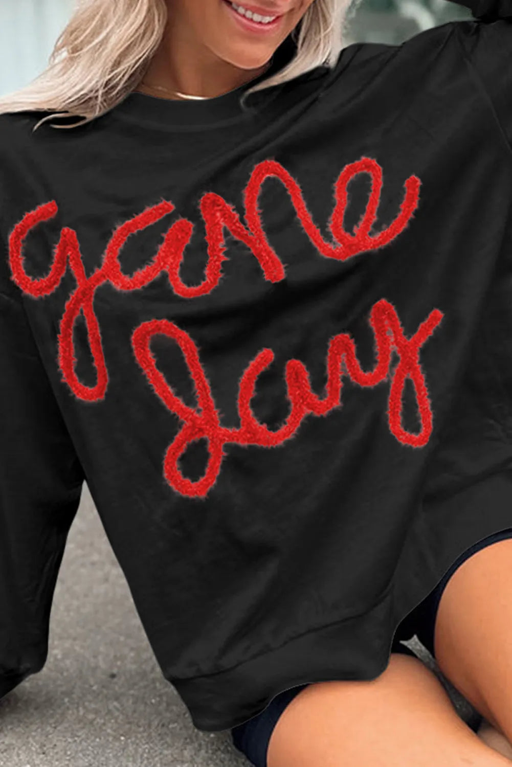 Game Day Sweatshirt In Multi Colors