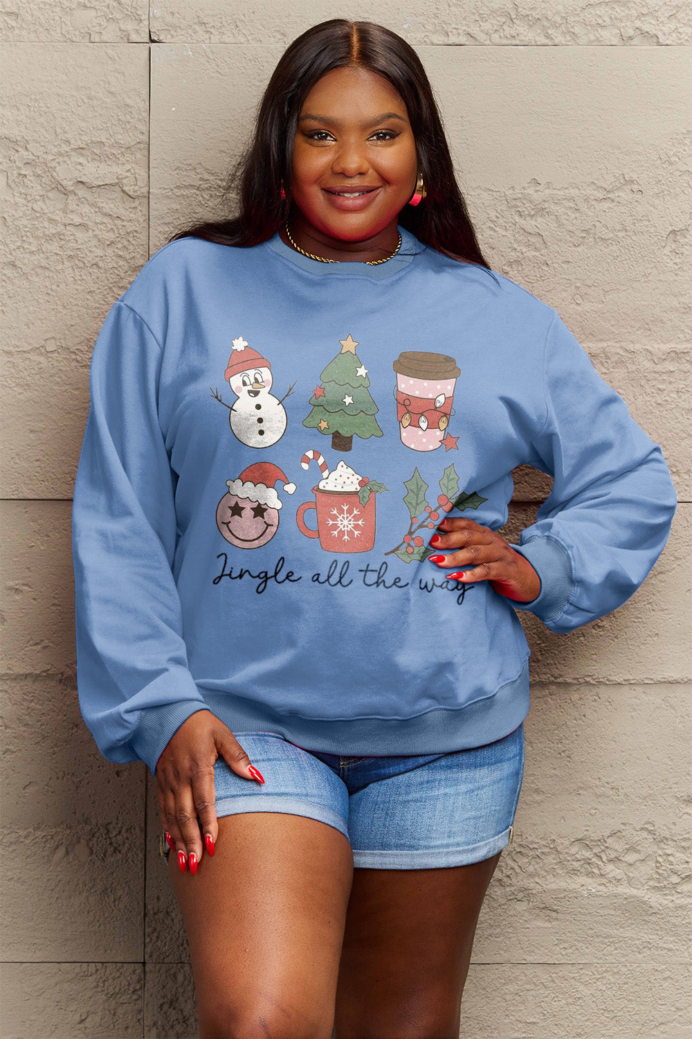 Jingle All The Way Sweatshirt In Multi Colors