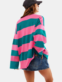 Wren Color Block Half Zip Sweater In Multi Colors