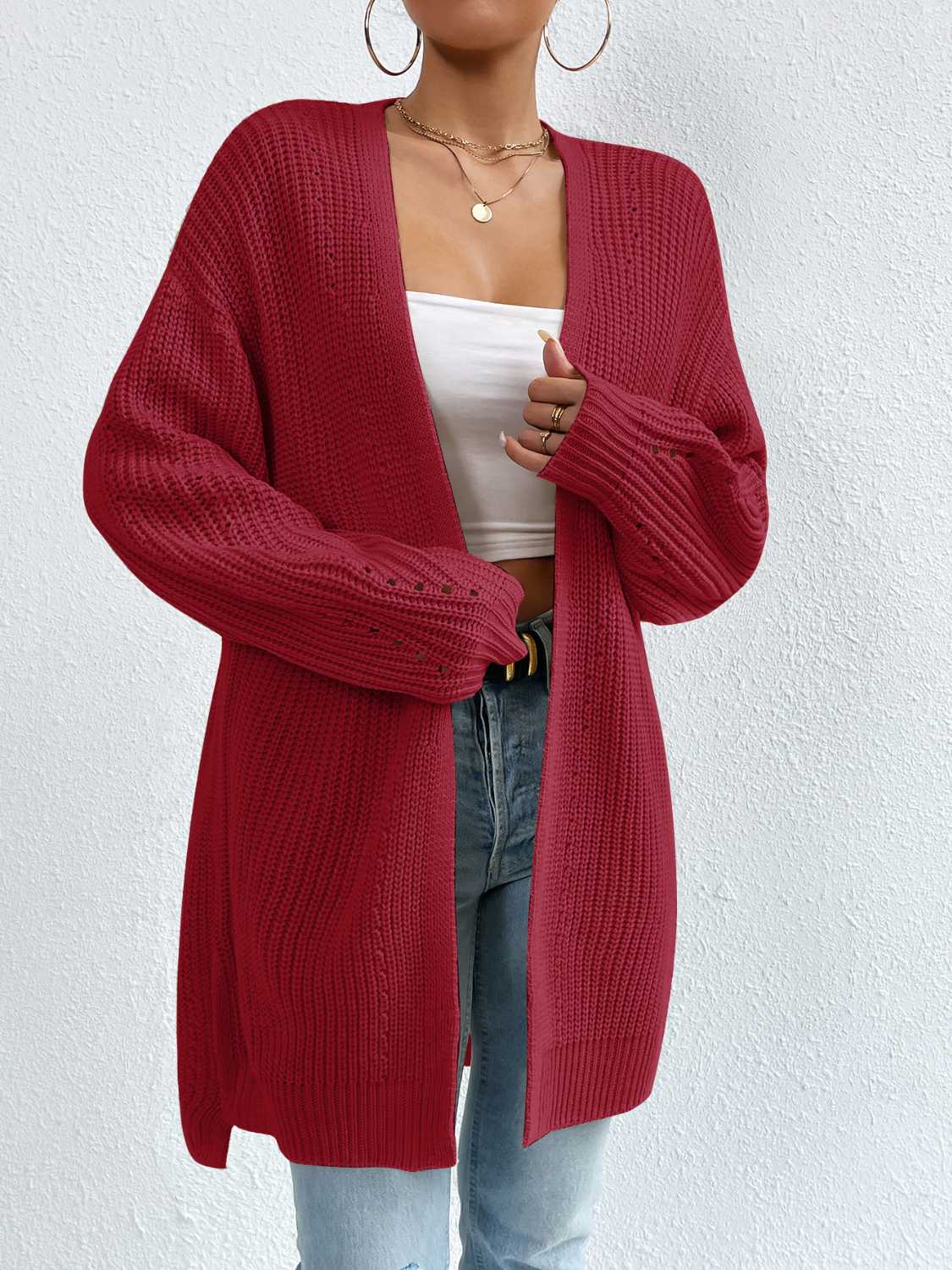 Liliana Shoulder Slit Cardigan