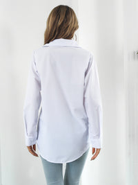 Collared Neck Buttoned Shirt with Pockets In Multi Colors