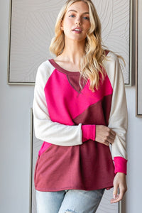 Collins Color Block Long Sleeve Top