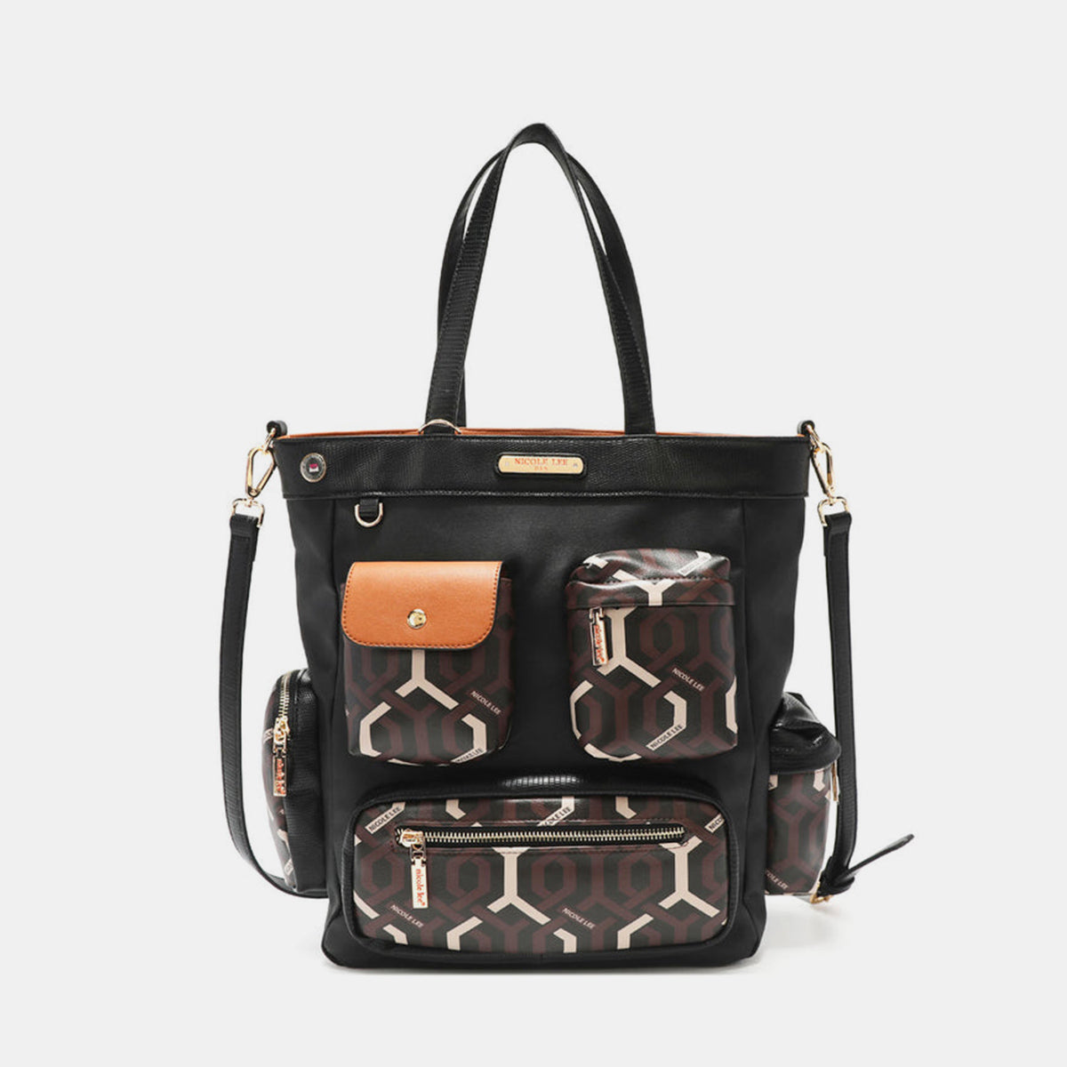 Leilani Geometric Pattern Tote Bag