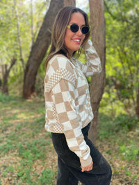 PREORDER: All Checkered Out Sweater in Four Colors