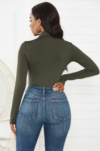 Zara Long Sleeve Turtleneck Bodysuit In 12 Colors