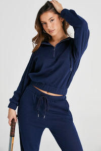 Camilla Drawstring Half Zip Hoodie and Joggers Active Set