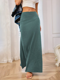 Kimi Elastic Waist Maxi Skirt In Multi Colors