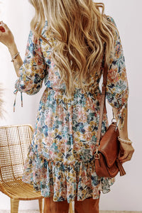 Zoey Floral Half Sleeve Dress