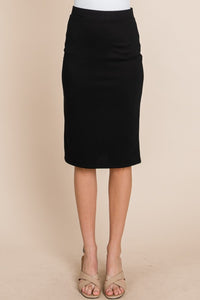 Mila Elastic Waist Pencil Skirt