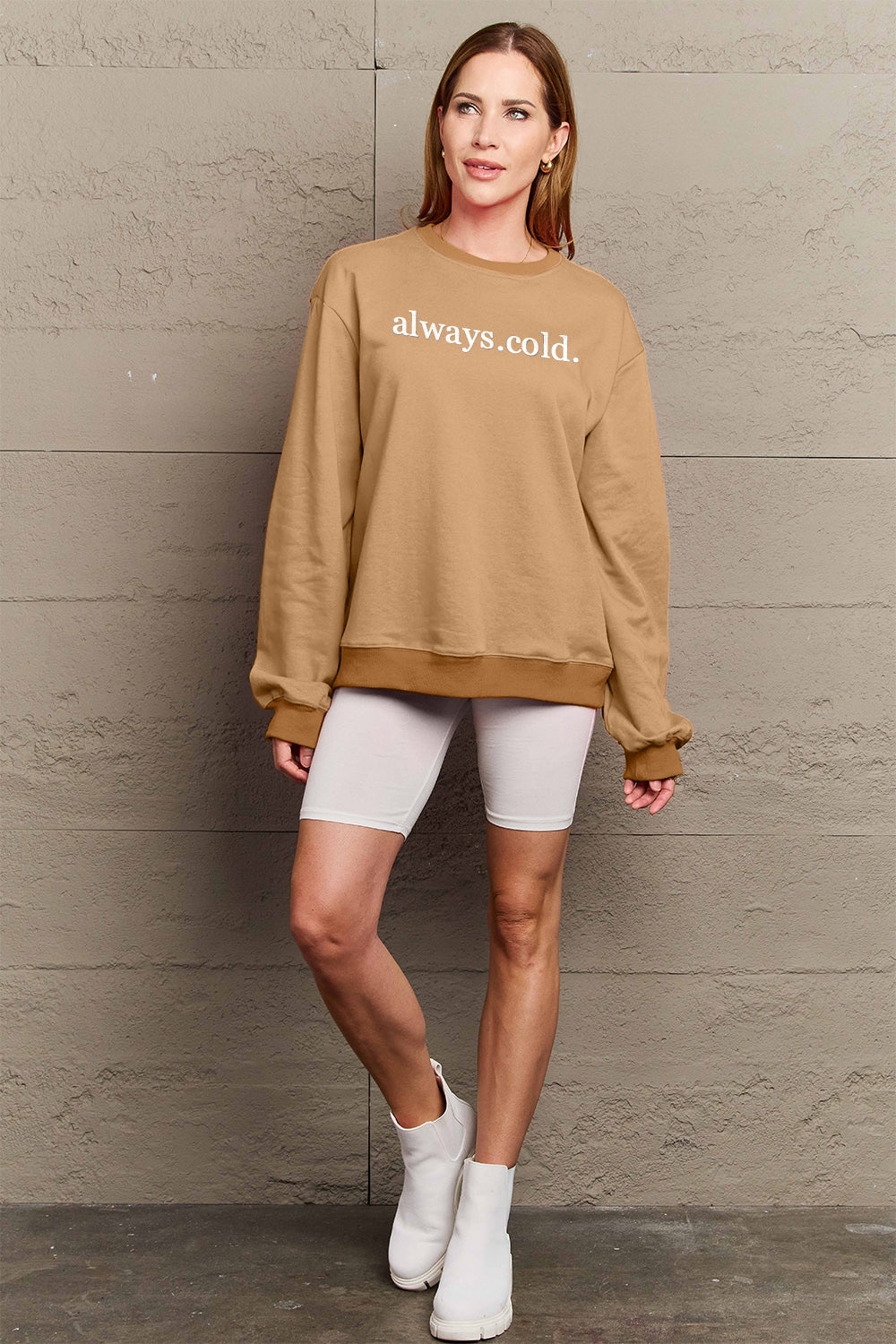 Always Cold Graphic Sweatshirt In Multi Colors