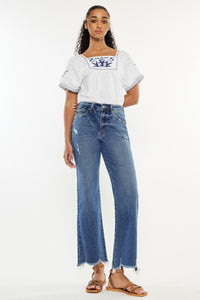 Palmer High Rise Slim Wide Leg Jeans