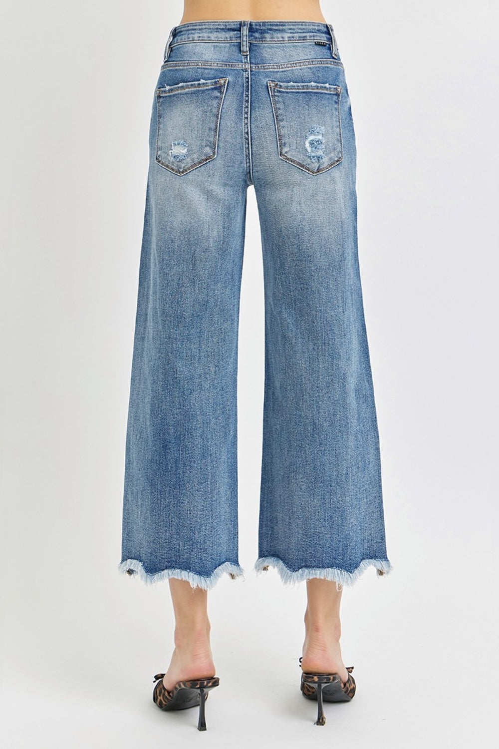 Julia Risen High Rise Cropped Flare Jeans