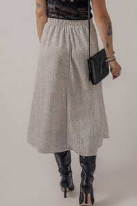 River Speckle High Waist Midi Skirt