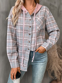 Aurora Plaid Hooded Jacket