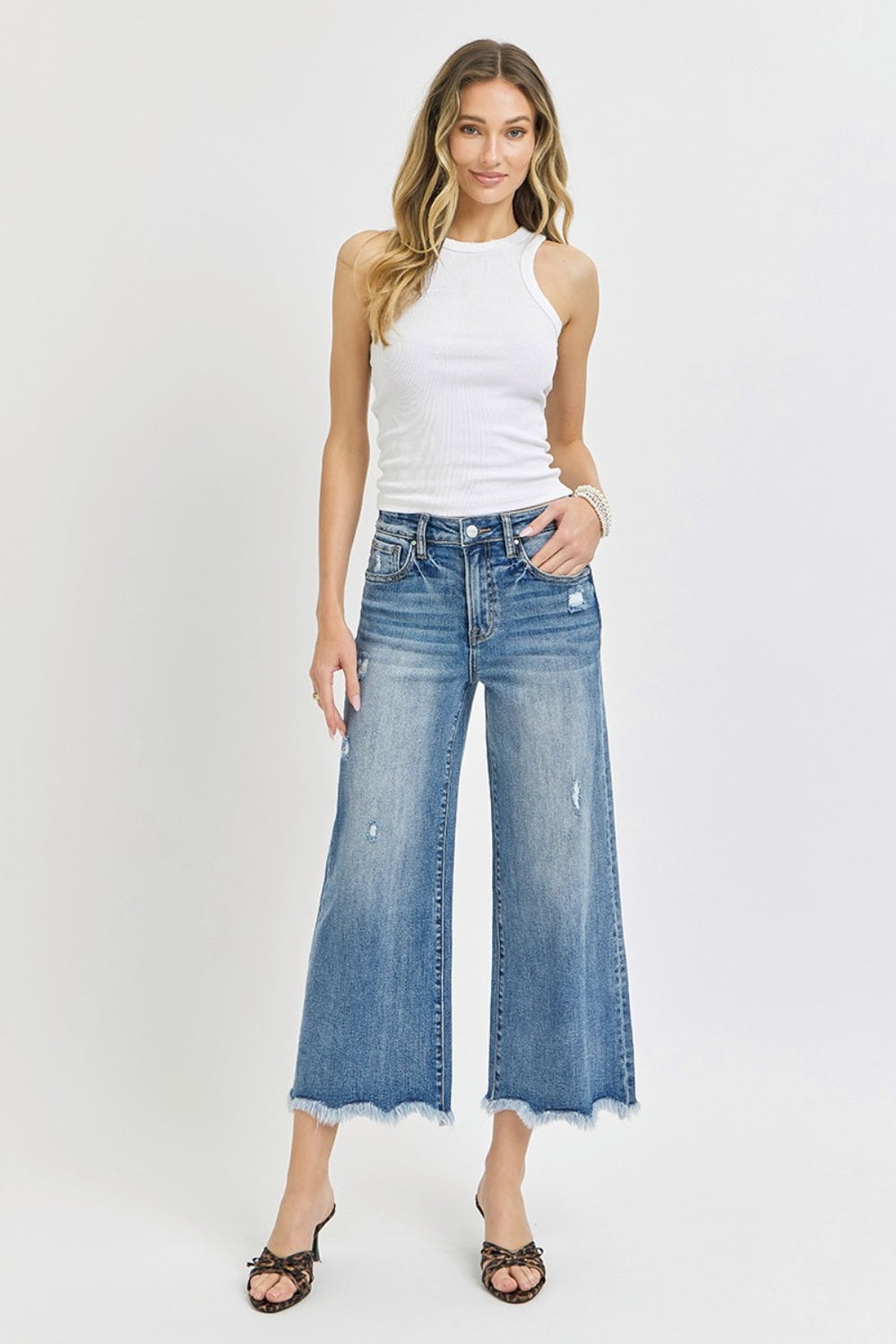 Julia Risen High Rise Cropped Flare Jeans