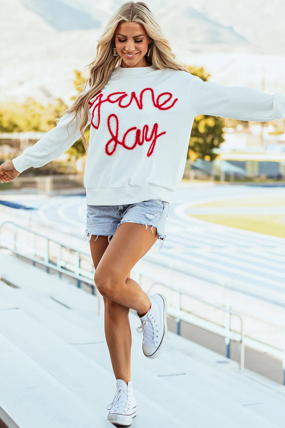 Game Day Sweatshirt In Multi Colors