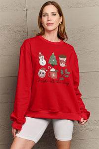 Jingle All The Way Sweatshirt In Multi Colors