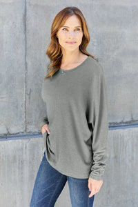 Cady Long Sleeve Top In Multi Colors