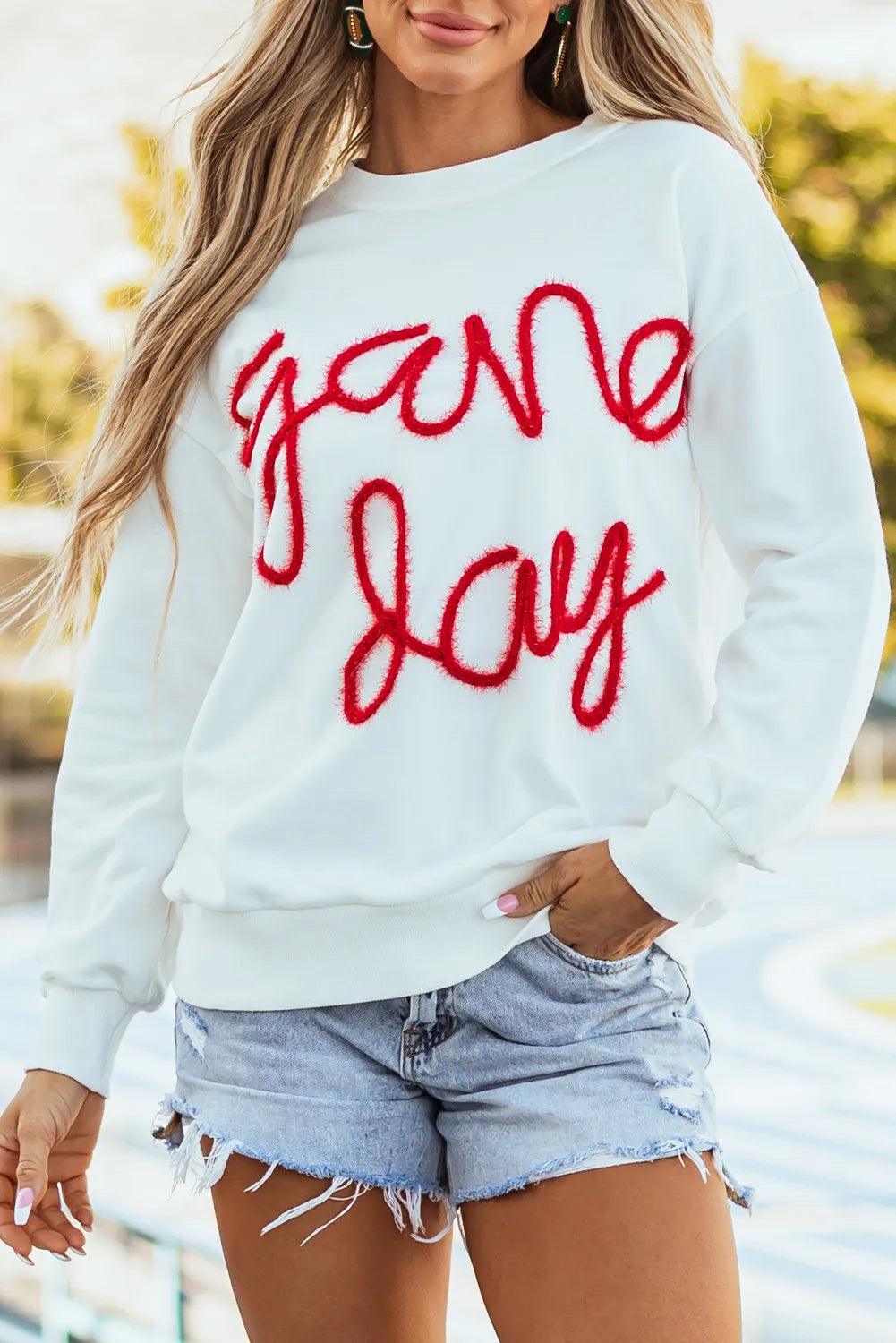 Game Day Sweatshirt In Multi Colors