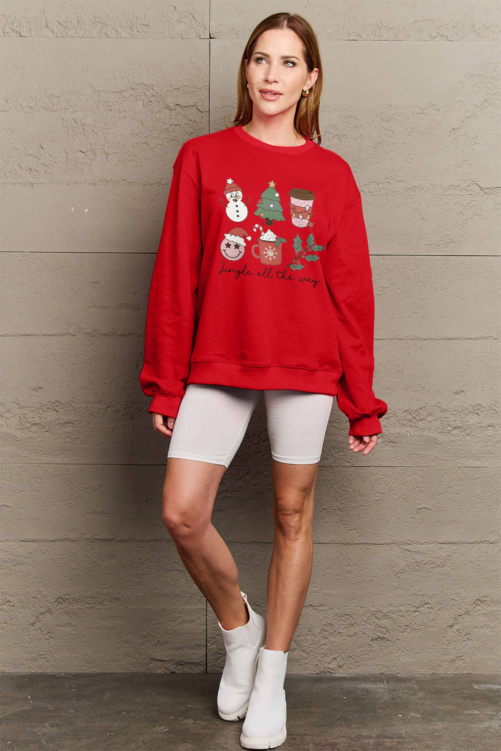 Jingle All The Way Sweatshirt In Multi Colors